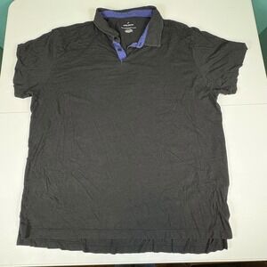 Daniel Hechter Paris Men's XXL Black Polo Shirt Short Sleeve Classic Fit
